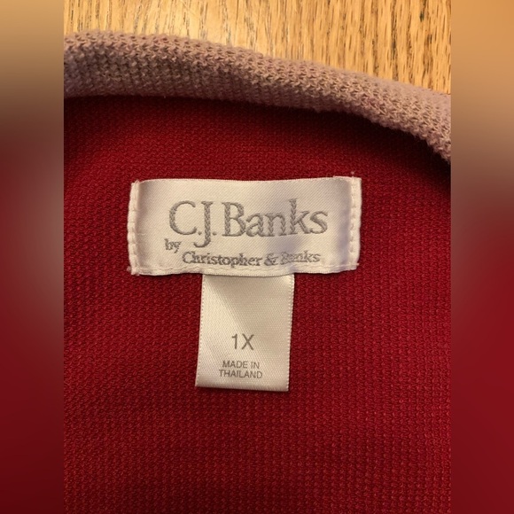 CHRISTOPHER & BANKS Cardigan for Puppy Lovers dog sweater 1x - Picture 9 of 9